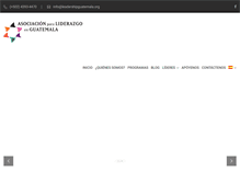 Tablet Screenshot of liderazgoguatemala.org